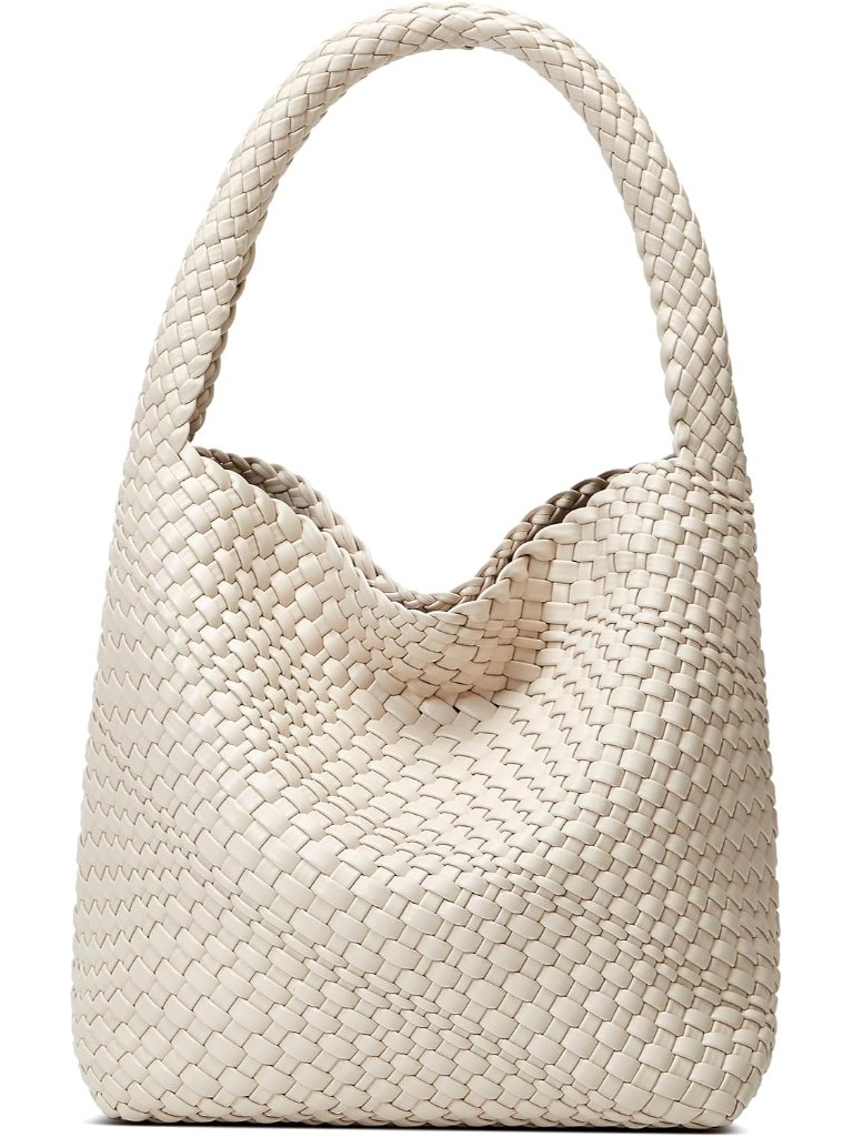 Woven Tote Bag For Women: Handmade Vegan Leather Purse For Vacation - Lightweigh